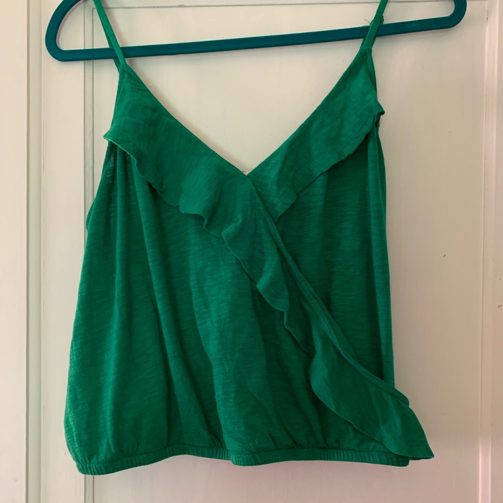 Express Emerald Green Crop Tank
